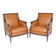 Pair of large armchairs in Louis XVI style