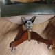 Fauteuil de bureau cuir vert.tournant.