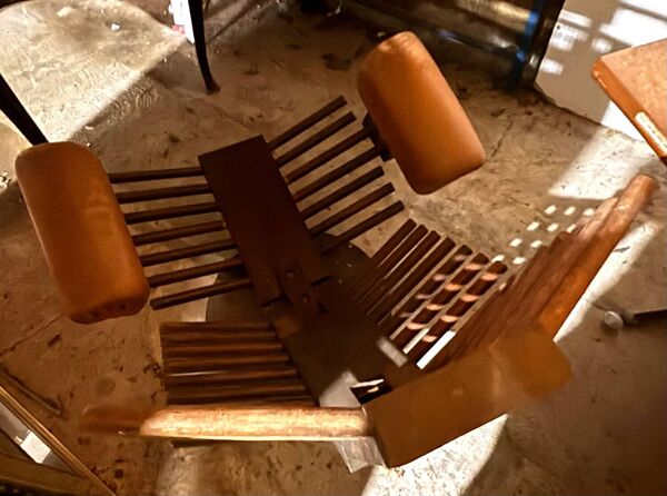 Fauteuil lounge en cuir rembourré Koala par Blaha, Hollande, années 1960