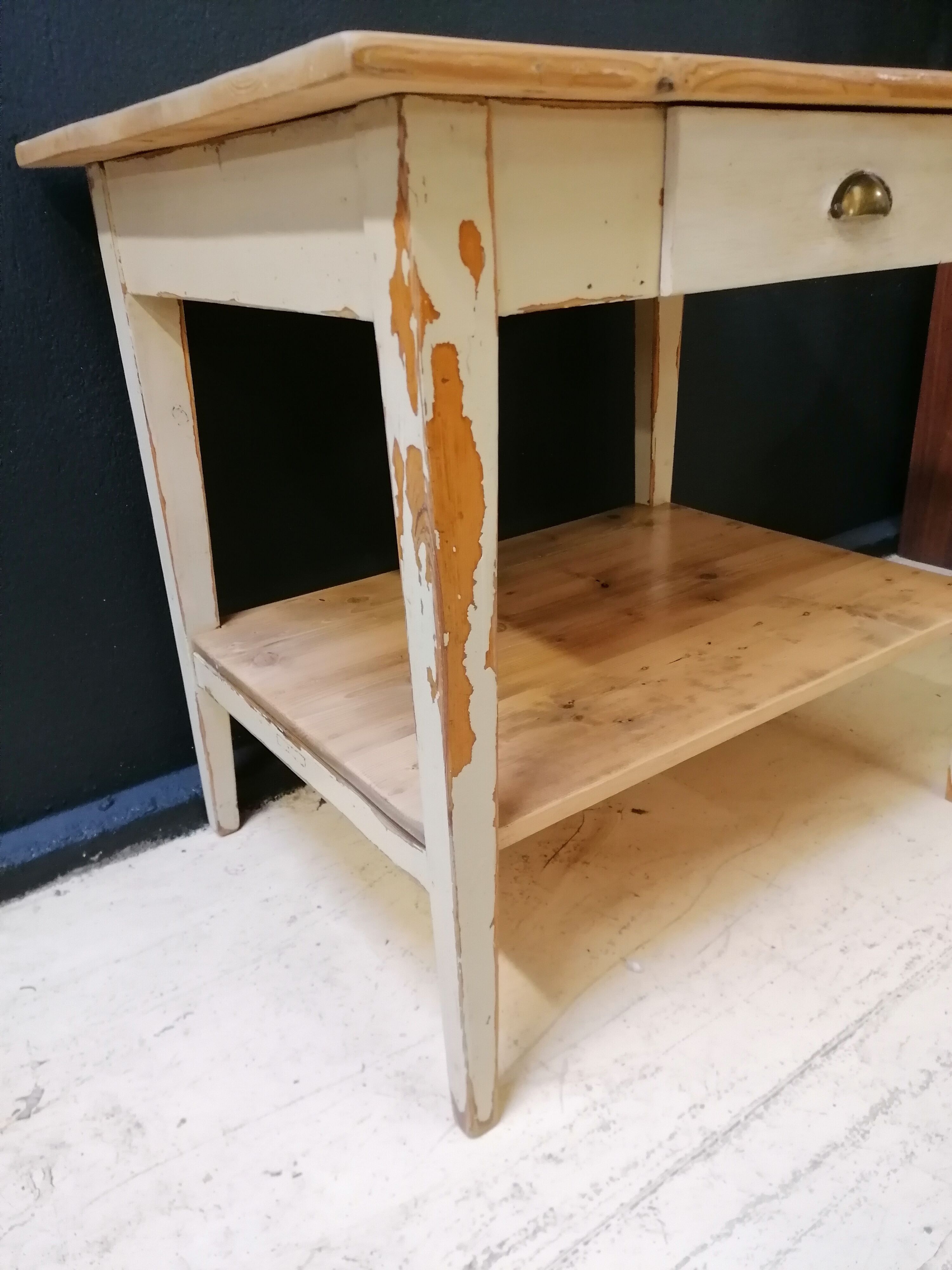 Vintage wooden desk table