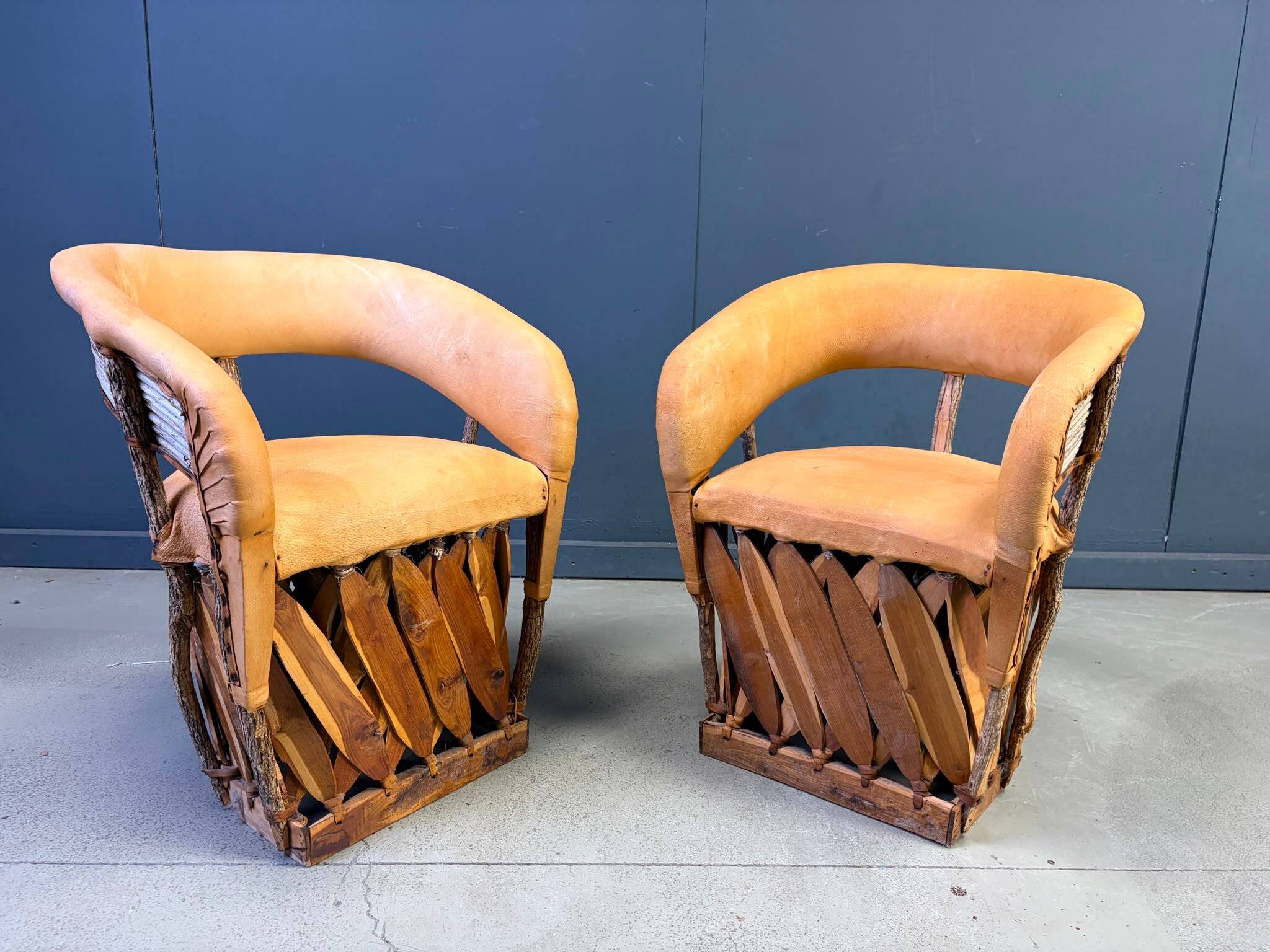 Paire de chaises Equipale mexicaines, années 1970