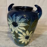 Glazed terracotta vase