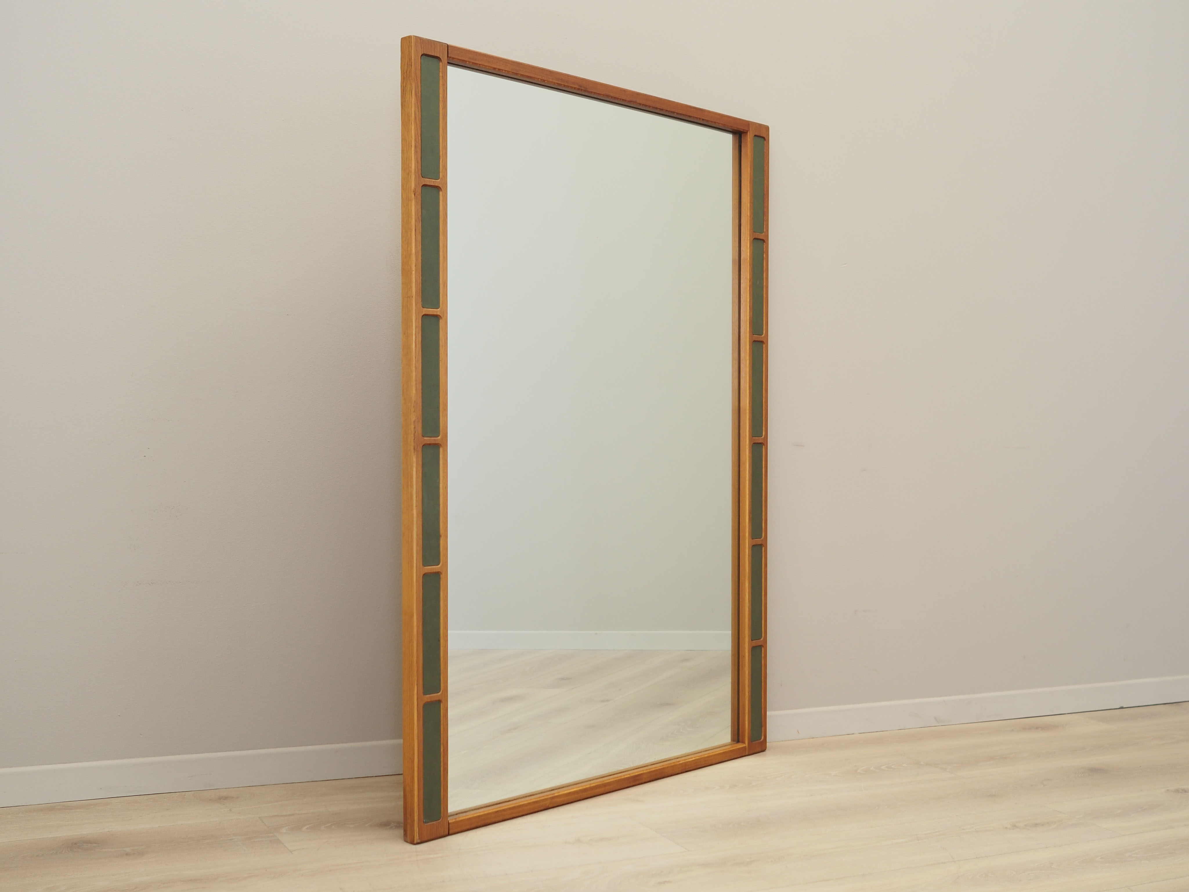 Teak mirror, Danish design, 1970s, production Denmark, 93x124 cm