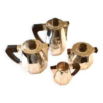 Maison Christofle. 4-piece silver-plated metal service. 1940s