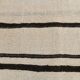 Beige & Black Striped Pattern Vintage Kilim Rug, 74x351 Cm