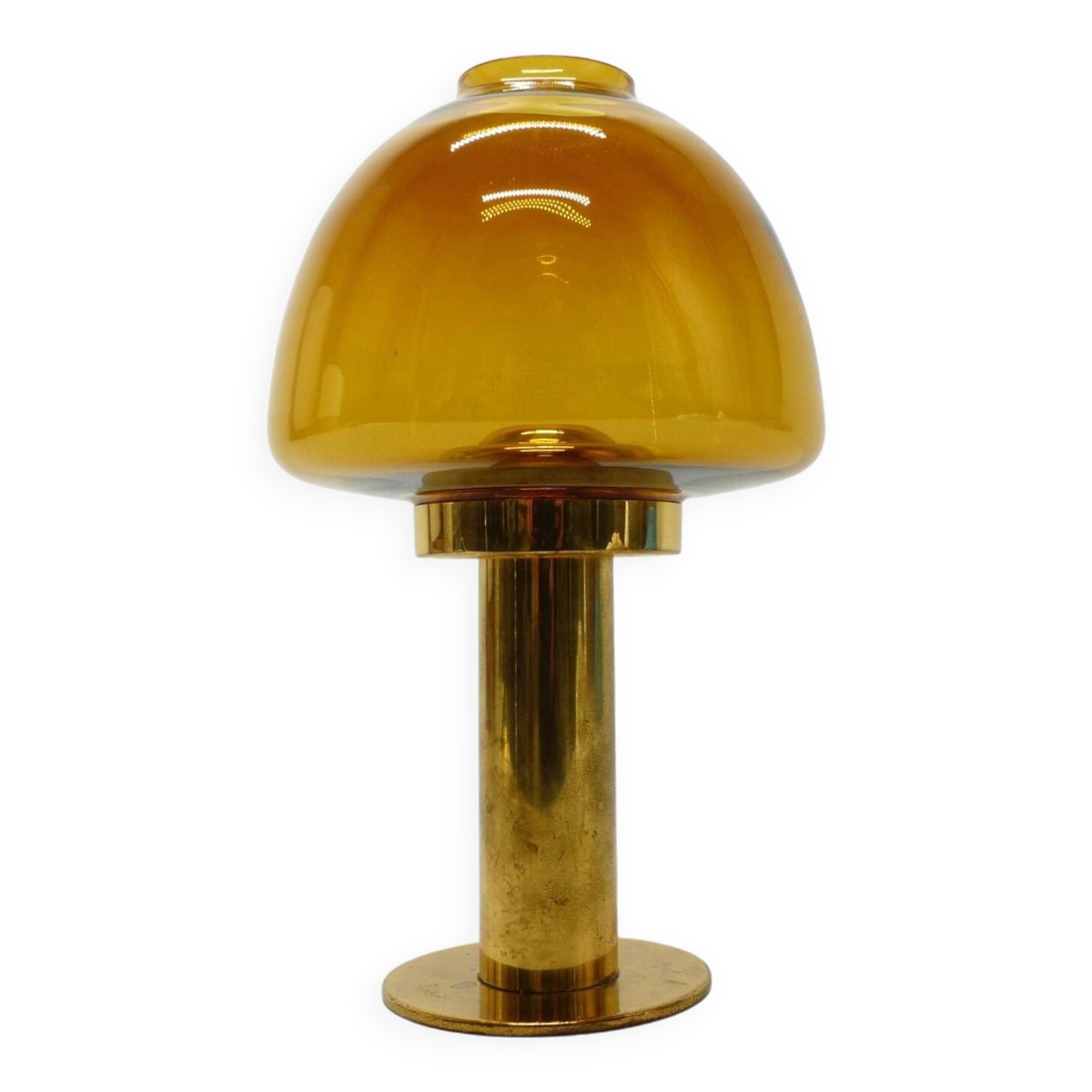 Scandinavian candle holder Hans-Agne Jakobsson Claudia honey L102/27 1960
