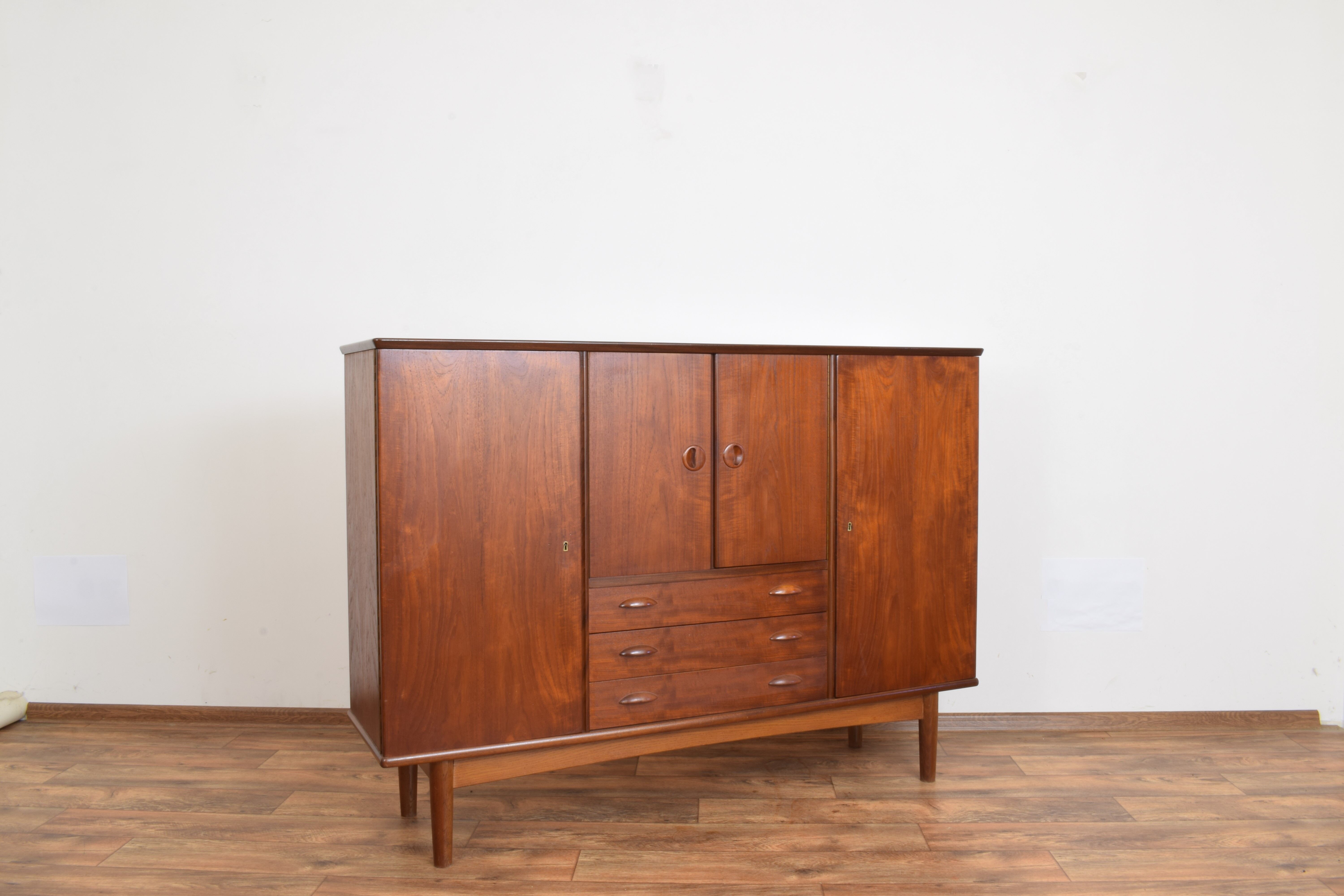 Mid-Century Danish Teak Highboard, 1960s.