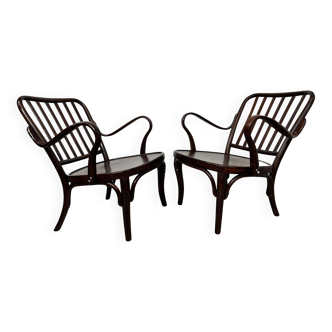 Art Deco armchairs A752F by Josef Frank for Thonet Mundus