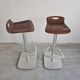 Postmodern pair of bar stools Indecasa by Joan Casas from the 1980s.