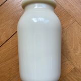 Opaline vase with rose motif
