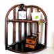 Rattan corner shelf, work from the 1970s