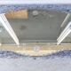 Antique engraved bevelled mirror - Art Deco