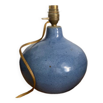 Pied de lampe en céramique signé