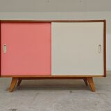 Wooden buffet U 452 pink by Jiri Jiroutek for Intérier Praha 1960