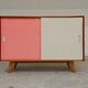 Wooden buffet U 452 pink by Jiri Jiroutek for Intérier Praha 1960