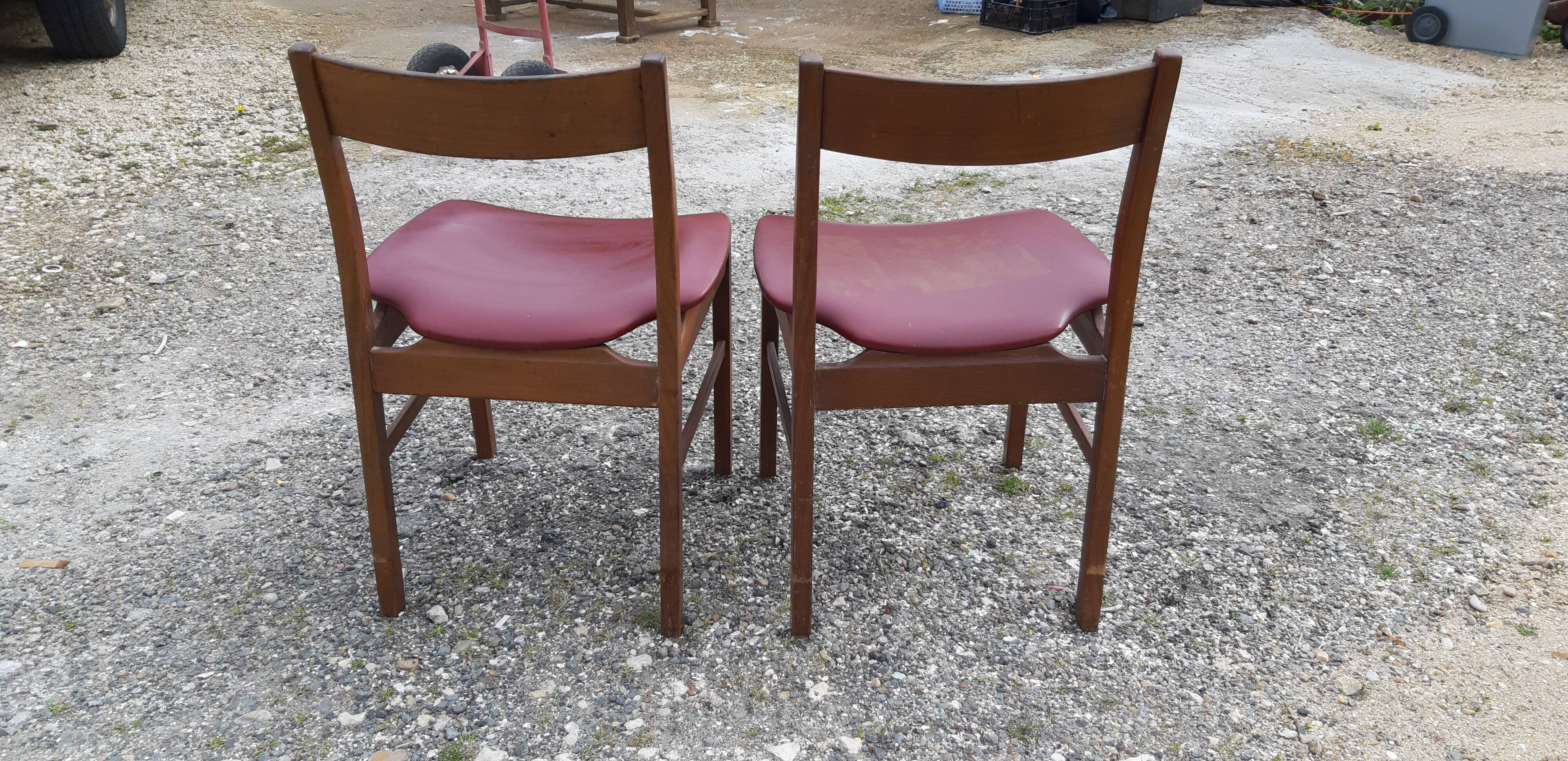 Paire de chaises de style scandinave