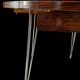 Table ronde a volets, formica, " SIF ", années 60,70', pieds eiffel, vintage
