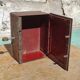 Old vintage store cash box for cash box silver metal cash