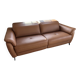 PISA leather sofa 3-seater 205cm Cognac