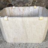 Large octagonal coffee table in 70s/80s travertine