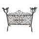 Wrought iron fire screen