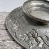 Signed metal salad bowl