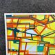 Abstract Cubist Table - Oil on Canvas Signed B. Géral