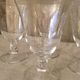 Suite of 4 glasses of red wine in crystal daum model orval