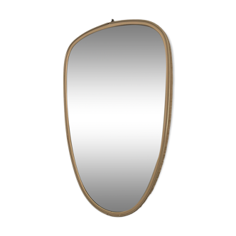 Vintage mirror 1960 asymmetrical freeform mirror - 40 x 26 cm