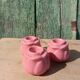 Ceramic pink flower candlestick