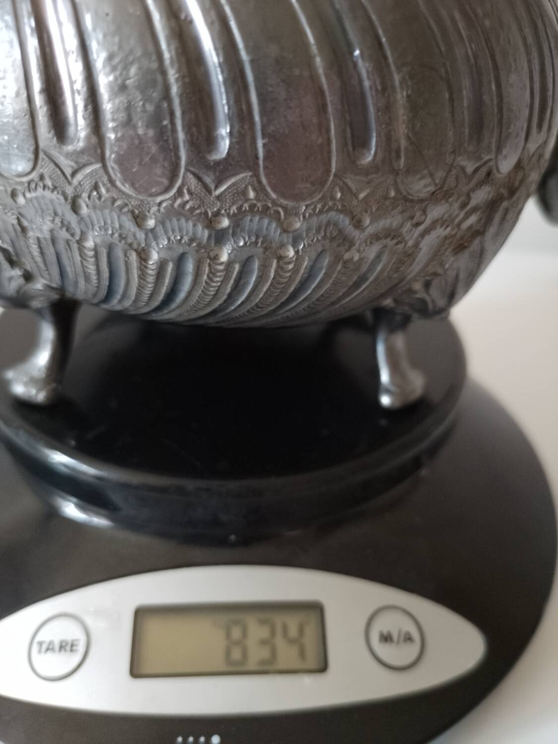 Sheffield teapot, silver, 19th century.