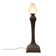 Art Nouveau floorlamp in hammered copper with frosted glass hood, Belgium