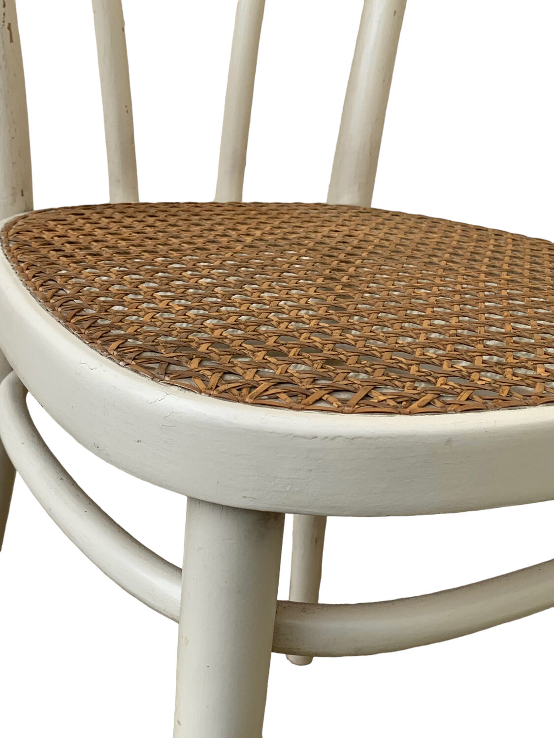 Caned bistro chair