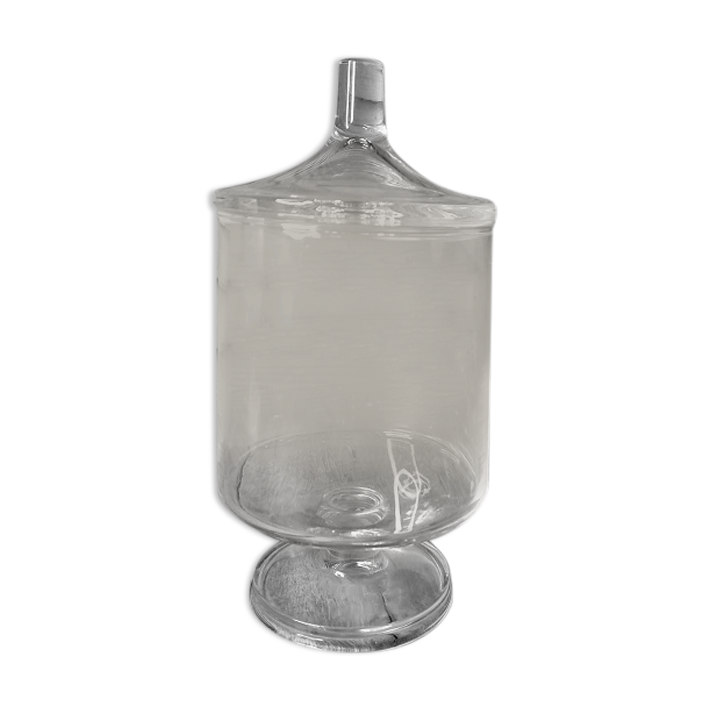 Glass candy bottle old BT55 cotton bottle