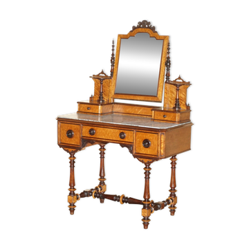 Victorian Hairdresser in Amboyna and Ebony Restored