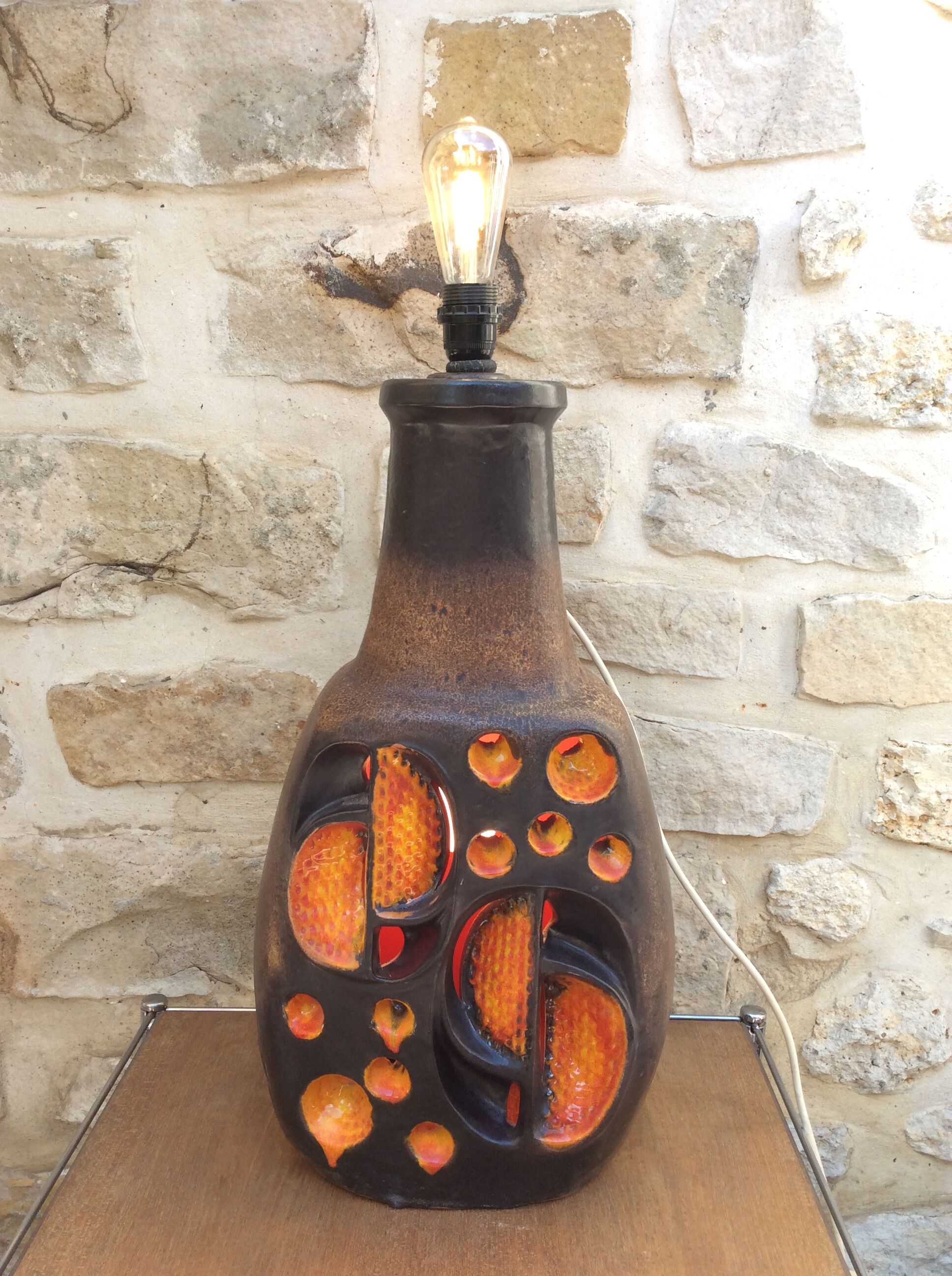 Ceramic floor lamp foot