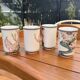 4 tasses japonaises Franklin Porcelain – Édition limitée 1981