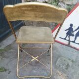 Khaki green folding chair