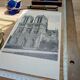 Printed in 1906, Notre-Dame Cathedral, Paris.