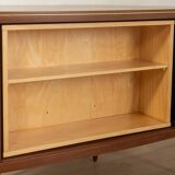 1950s corner cabinet with integrated bar compartment