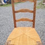 6 Louis XV style oak chairs