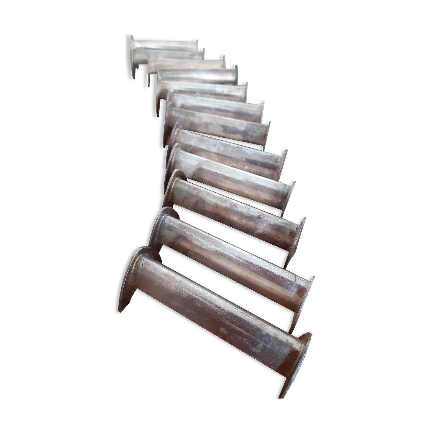 Silver metal knife holder