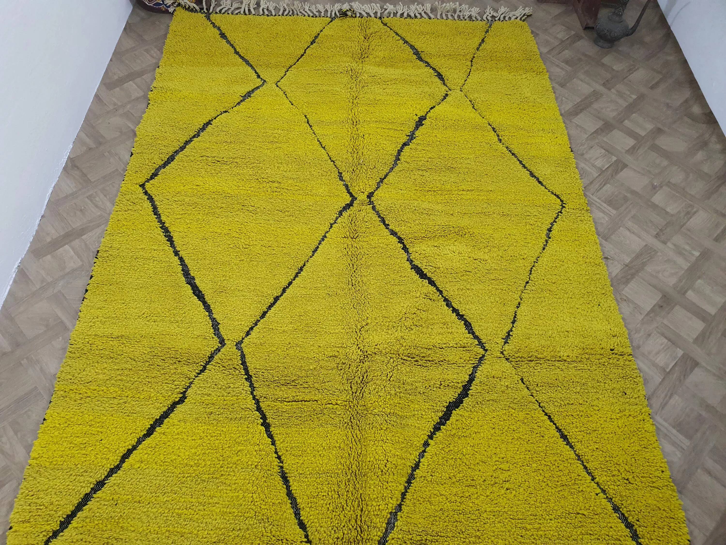 Handmade pure wool Moroccan rug 2.5x1.5 m