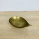 Organic brass gold-plated catchall, drop shape.