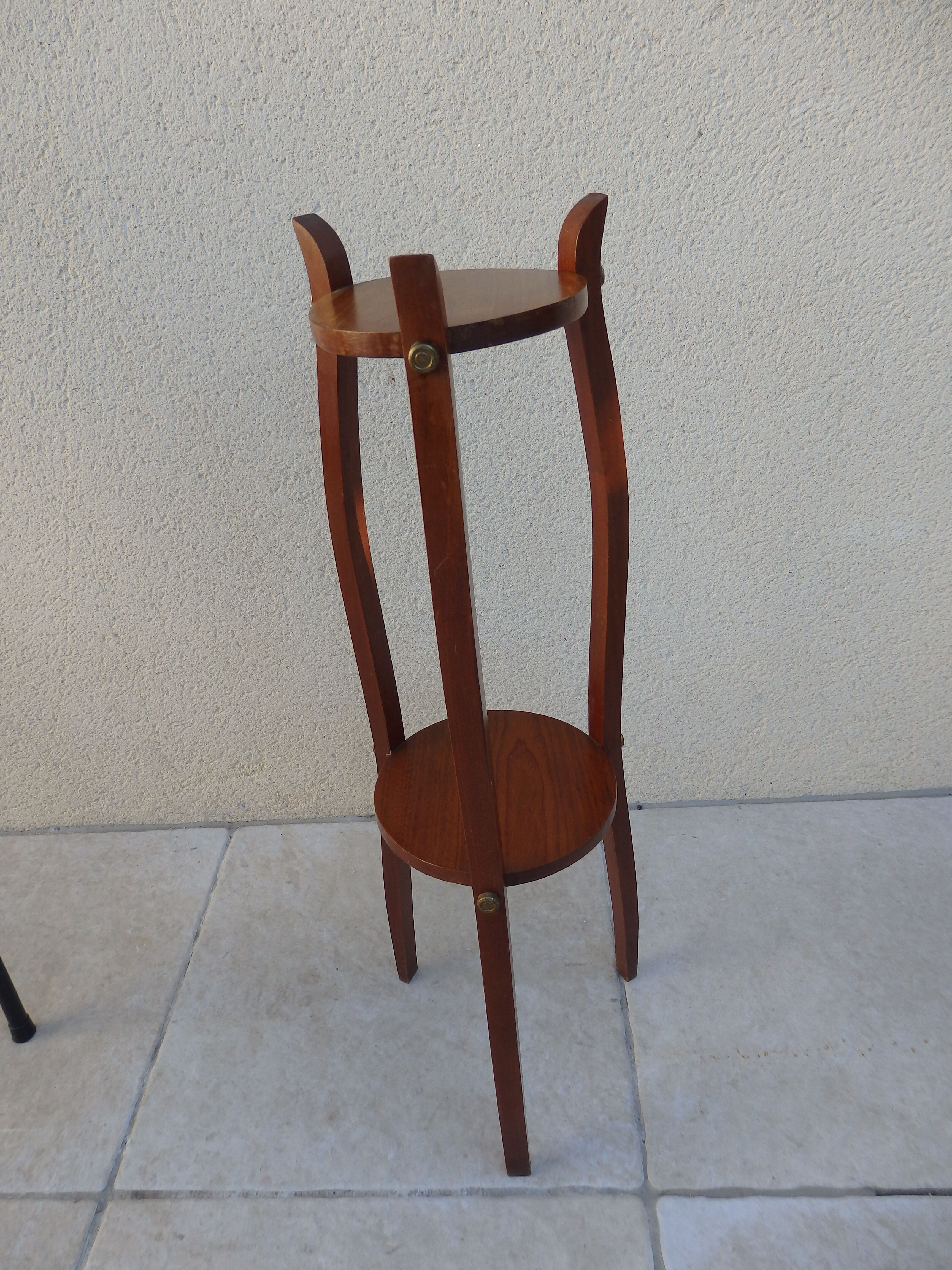Vintage wooden pedestal table