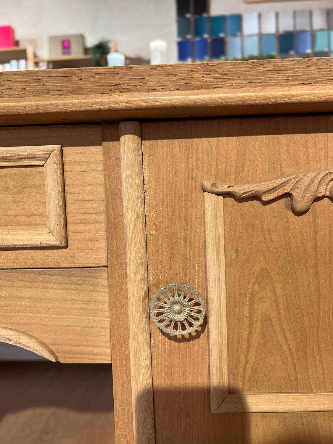 Airbrushed desk dressing table