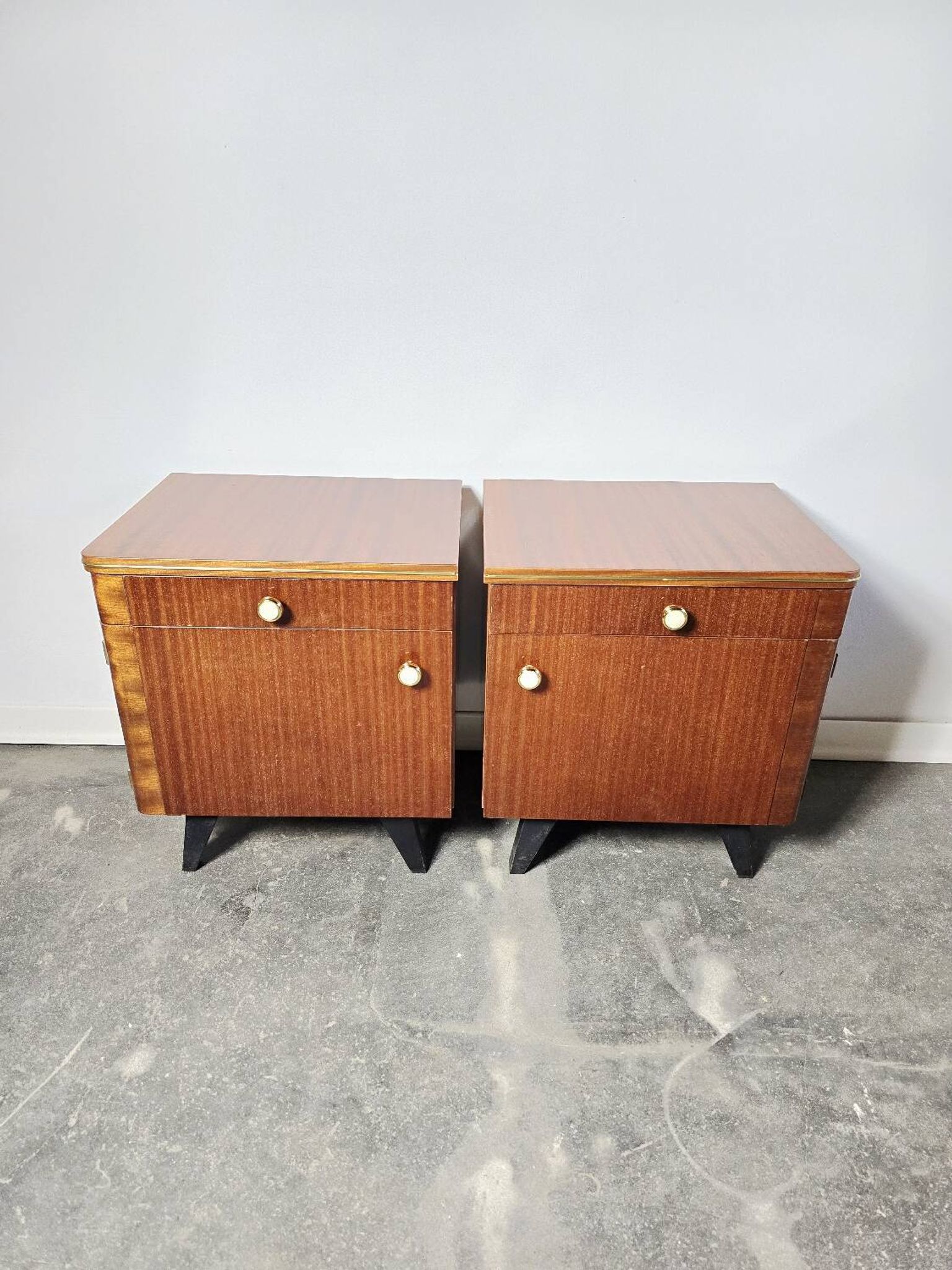 70s Mid Century Nightstand 1 of 2