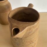 Trio of stoneware jug vases from the 70s