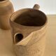 Trio of stoneware jug vases from the 70s