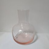 Pink glass vase